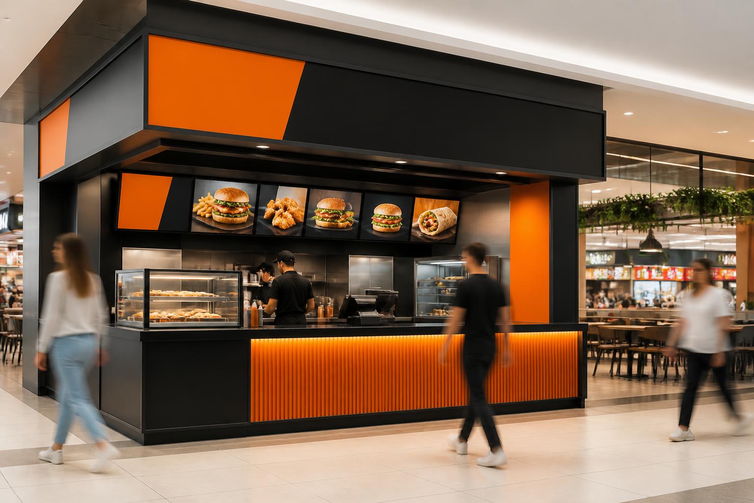 Formato de franquicia de Alas Box en plaza comercial